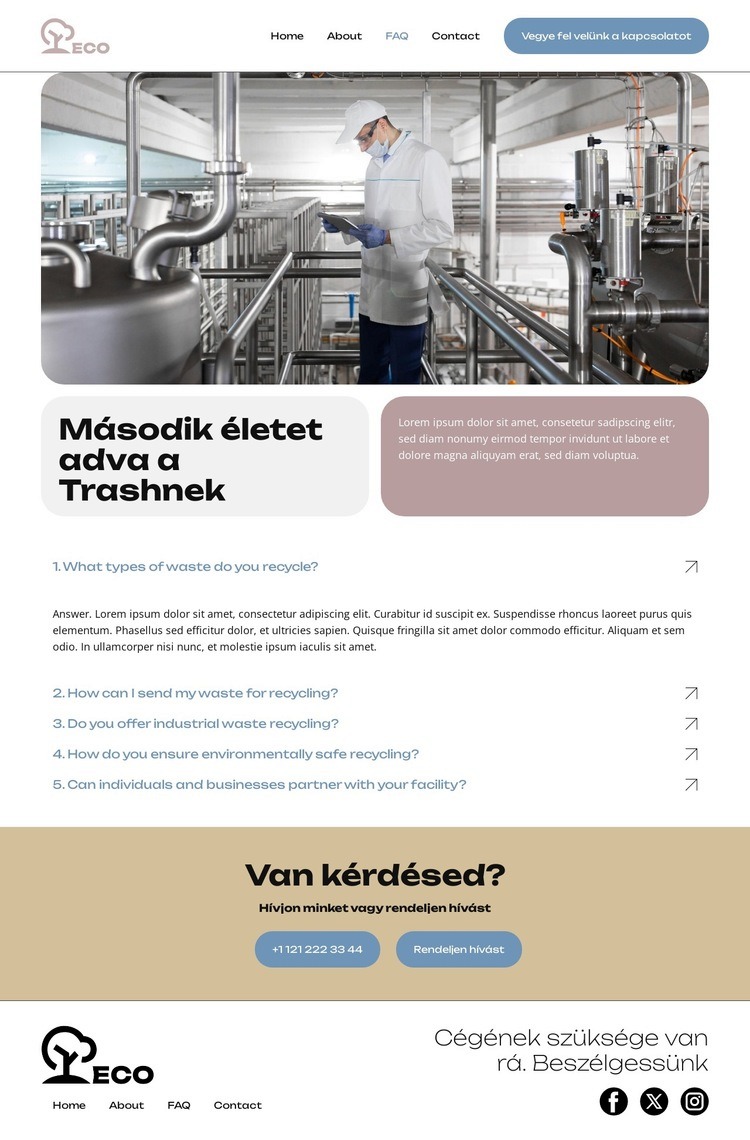 Csökkentse, használja újra, hasznosítsa újra Weboldal sablon