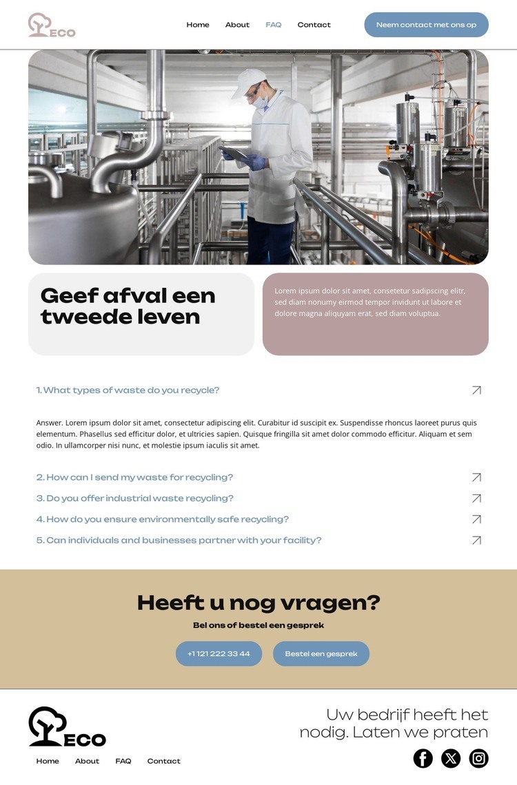 Verminderen, hergebruiken, recyclen Sjabloon