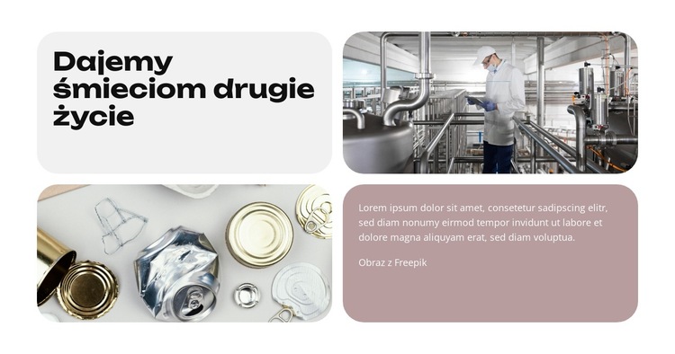 Zielona przyszłość Szablon witryny sieci Web