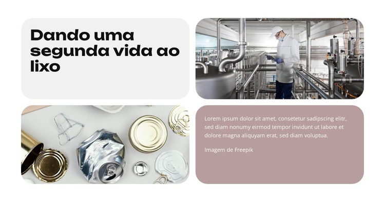 Futuro mais verde Modelo de site