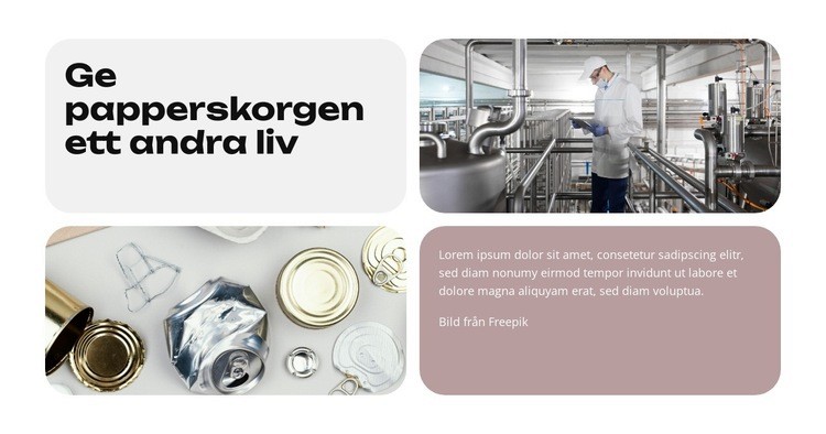 Grönare framtid Webbplats mall