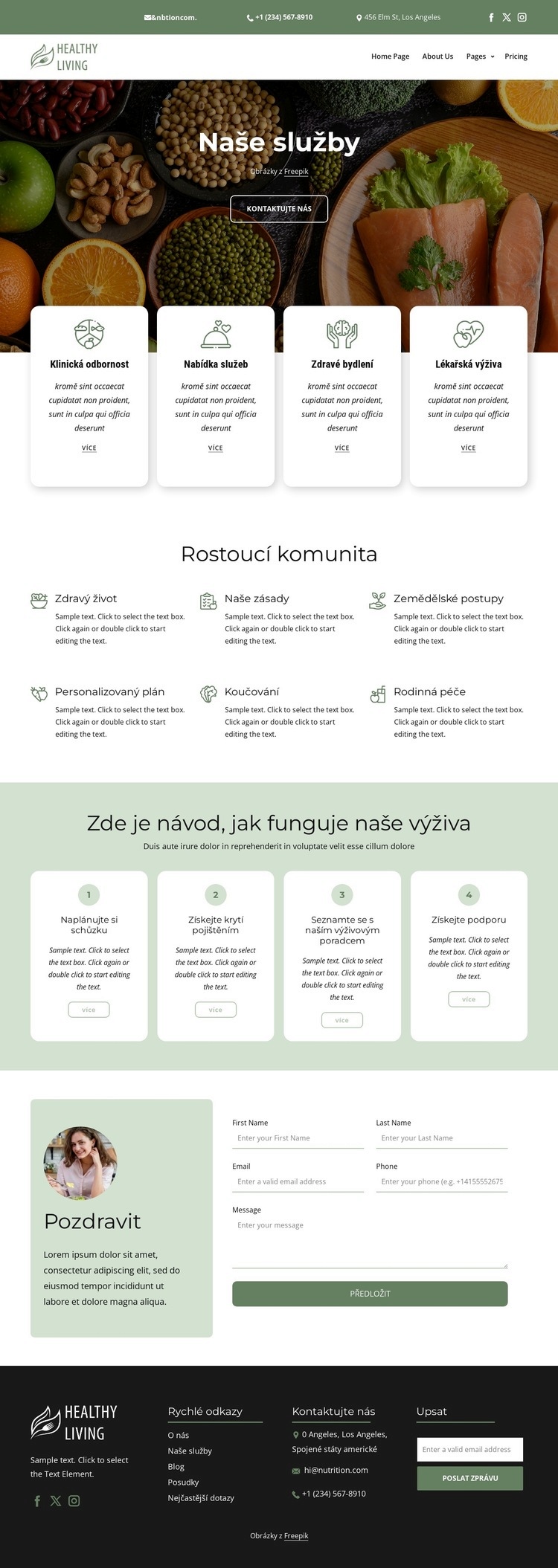 Potravinářský a výživový servis Šablona