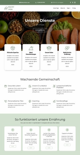 Lebensmittel- Und Ernährungsservice - HTML Template Generator