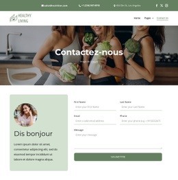 Contactez-Nous – Modèle Réactif HTML5