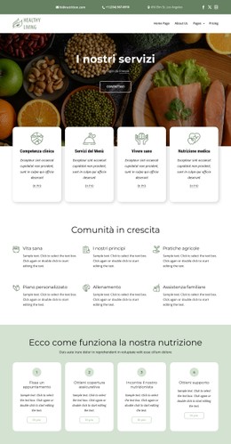 Servizio Di Alimentazione E Nutrizione Modello Gratuito