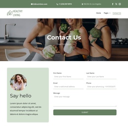 Please contact us - One Page Template by Nicepage