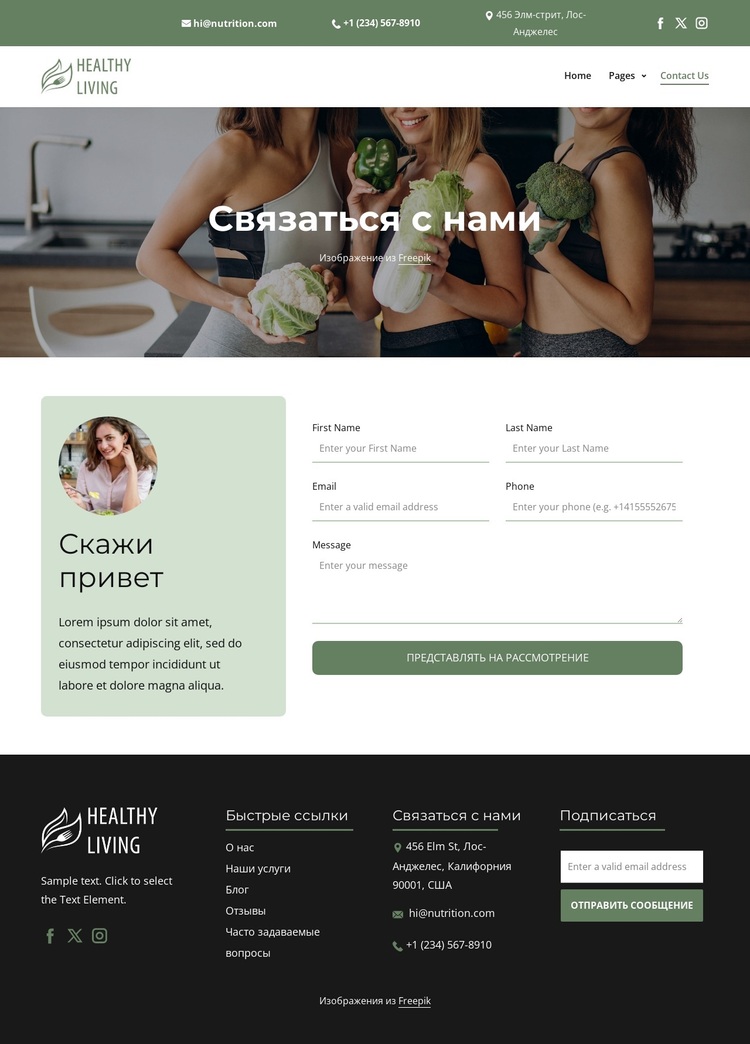 Пожалуйста, свяжитесь с нами WordPress тема