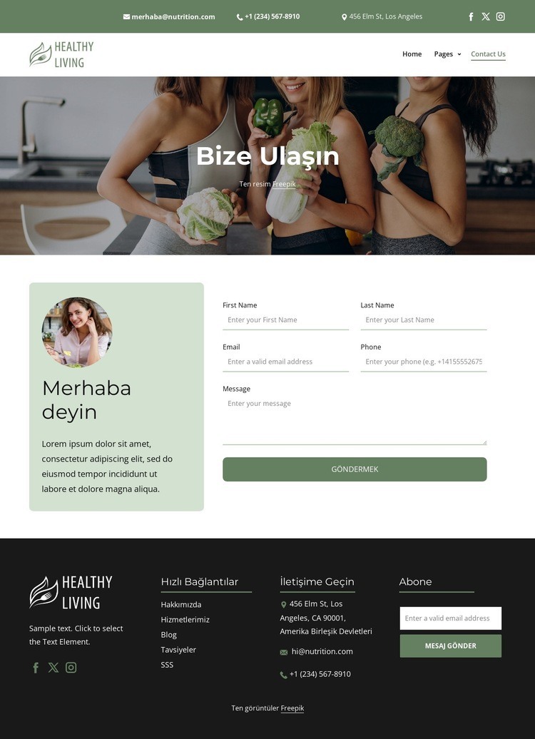 Lütfen bizimle iletişime geçin Şablon