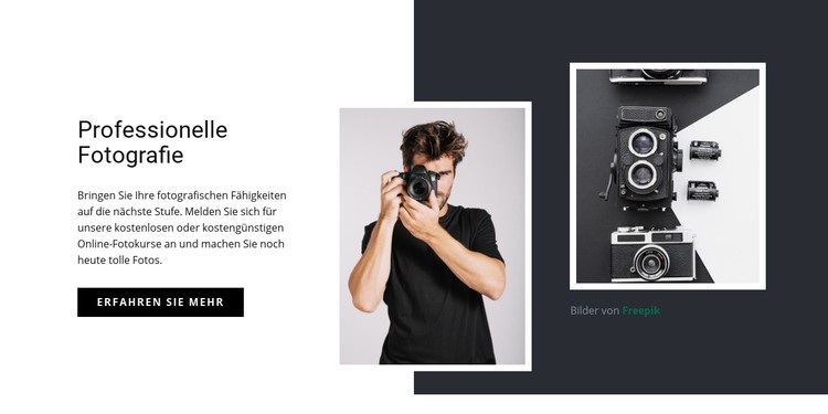 Moderne professionelle Fotografie CSS-Vorlage