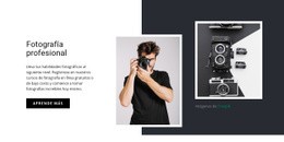 Fotografía Profesional Moderna - HTML Website Creator