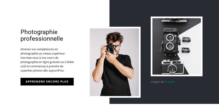 Photographie professionnelle moderne Modèle HTML5