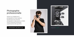 Modèle D'Une Page Exclusif Pour Photographie Professionnelle Moderne