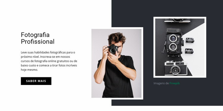 Fotografia profissional moderna Template Joomla