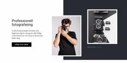 Modern Professionell Fotografering - Modern Webbplatsdesign