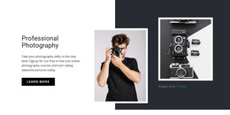 Modern Professional Photography - WordPress Theme Inspiration