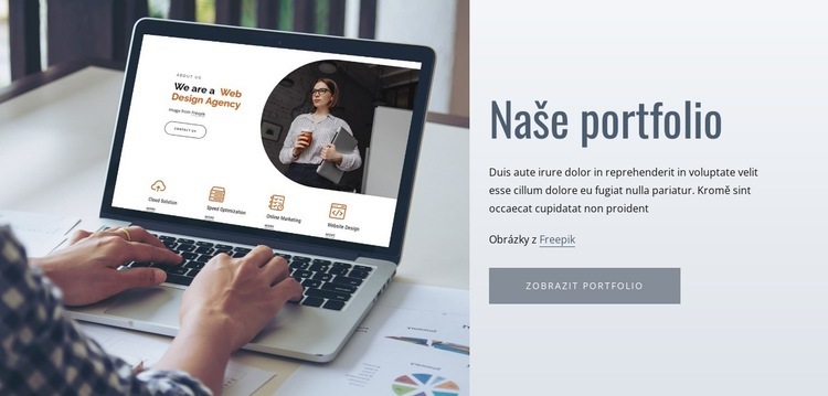 Naše designové práce Šablona HTML