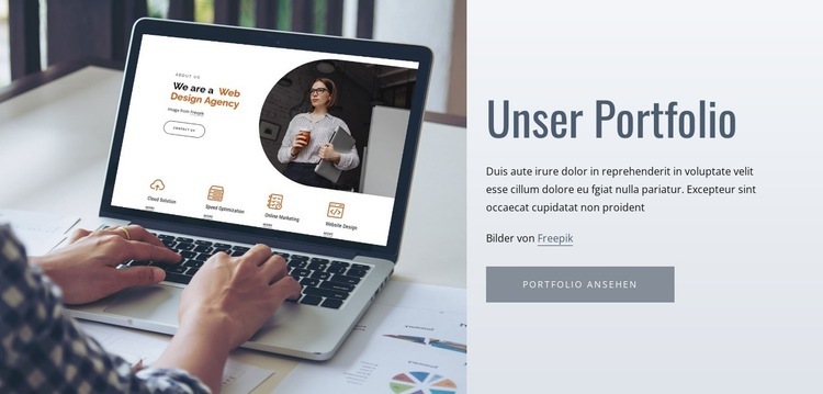 Unsere Designarbeiten HTML5-Vorlage