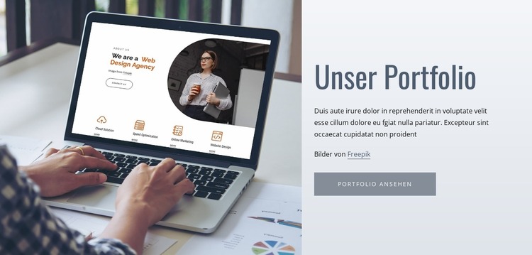 Unsere Designarbeiten Joomla Vorlage