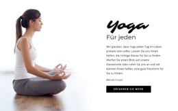 Geführte Yoga-Meditation Website Design