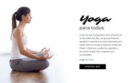 Meditación De Yoga Guiada - HTML Web Page Builder