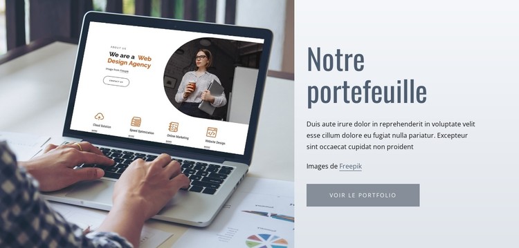 Nos travaux de conception Modèle CSS