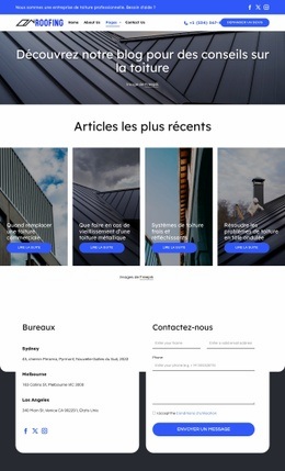 Blog D'Une Entreprise De Toiture – Variations De Mise En Page