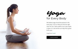 Vezetett Jóga Meditáció - HTML Web Page Builder