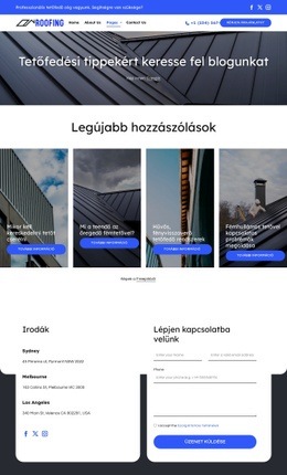 Tetőfedő Cég Blogja – Tökéletes Webhelytervezés