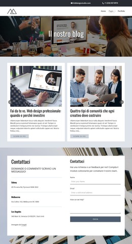 Post Del Blog Dello Studio Digitale - Layout Del Sito Web HTML