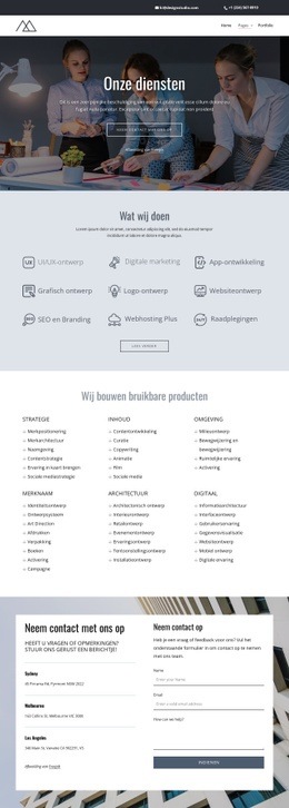 Creatieve Ontwerpstudio Diensten - Gratis Sjabloon