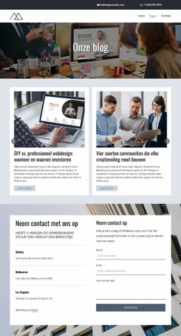 Website-Mockupgenerator Voor Blogberichten Over Digitale Studio'S