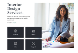 A Team Of Interior Architects - One Page Html Template