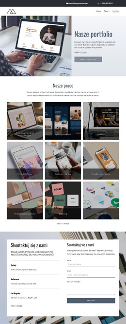 Pracownia kreatywna działa Szablony CSS