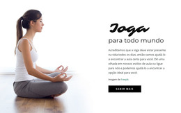 Meditação De Ioga Guiada - Modelo De Site