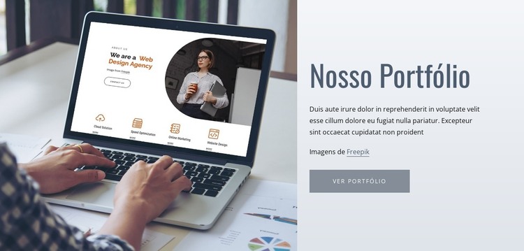 Nosso design funciona Modelo HTML