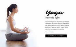 Rehberli Yoga Meditasyonu Için Çok Amaçlı Web Sitesi Tasarımı