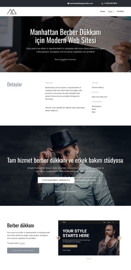 Berber Dükkanı Için Modern Tasarım - Yaratıcı Çok Amaçlı WordPress Teması