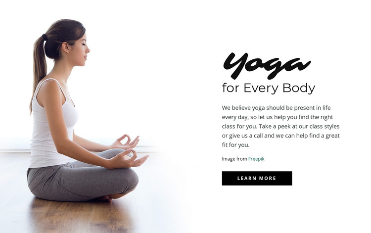 Guided yoga meditation WordPress Theme