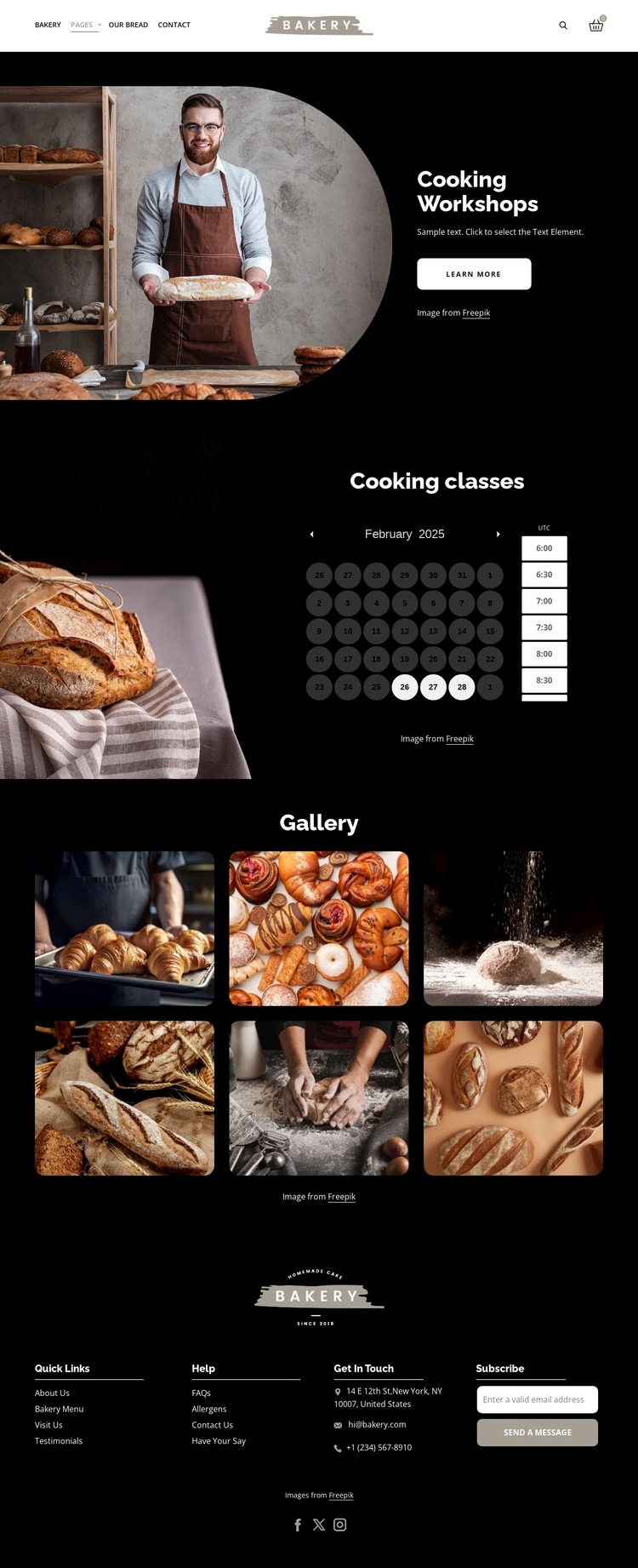 Cooking workshops Wysiwyg Editor Html 