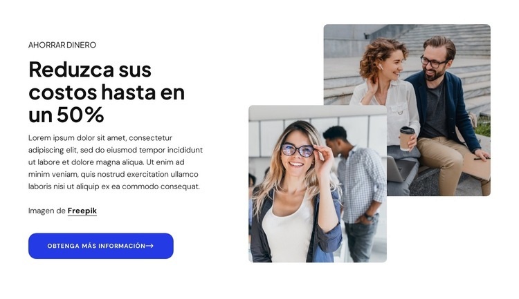 Ayudamos a las startups a crecer Plantilla de una página