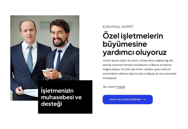 Özel işletmelerin büyümesine yardımcı oluyoruz CSS Şablonu