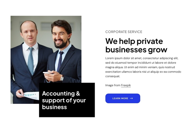 We help private business grow Website Builder Software