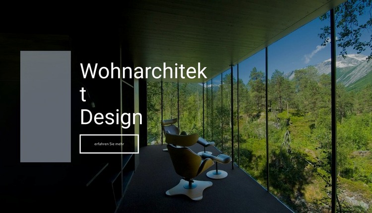 Ökologischer Architekt Website Builder-Vorlagen