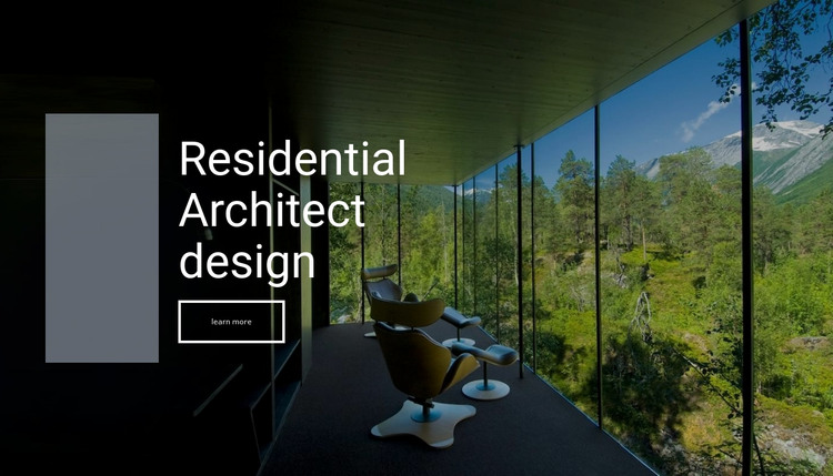 Ecological architect Homepage Design