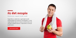 Egyedi Edzőgépek - Céloldal Sablon