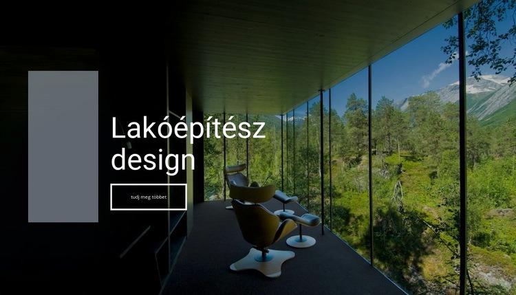 Ökológiai építész Weboldal tervezés