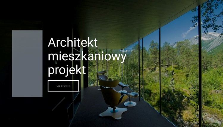 Architekt ekologiczny Makieta strony internetowej