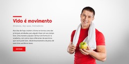 Um Design De Site Exclusivo Para Máquinas De Exercício Personalizadas