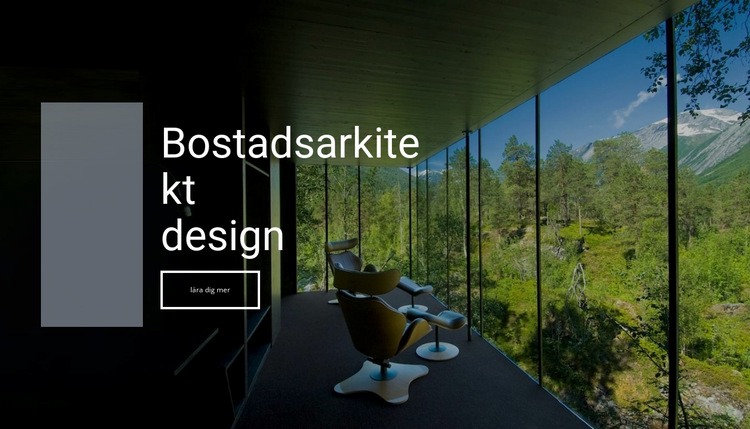 Ekologisk arkitekt CSS -mall