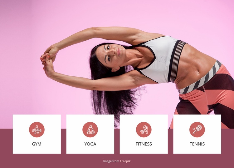 Tělocvična a fitness Html Website Builder